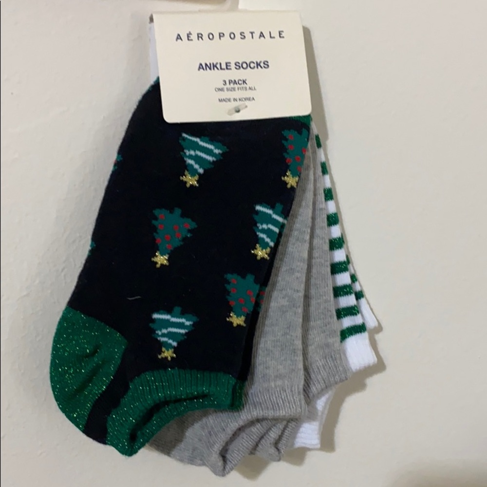aeropostale 3 pack ankle socks